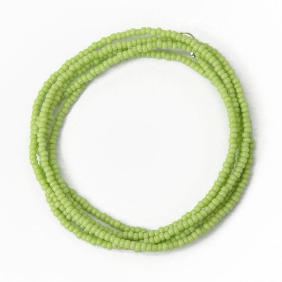 Green Seed Bead Necklace 