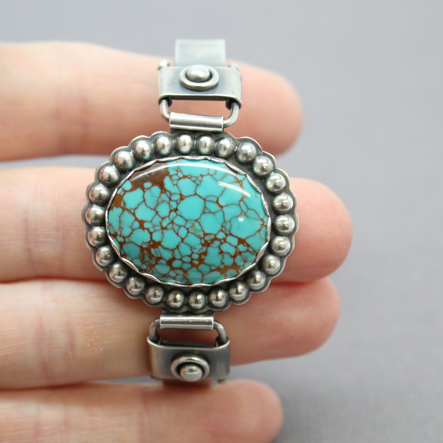 Pilot Mountain Turquoise Bracelet in Sterling Silver