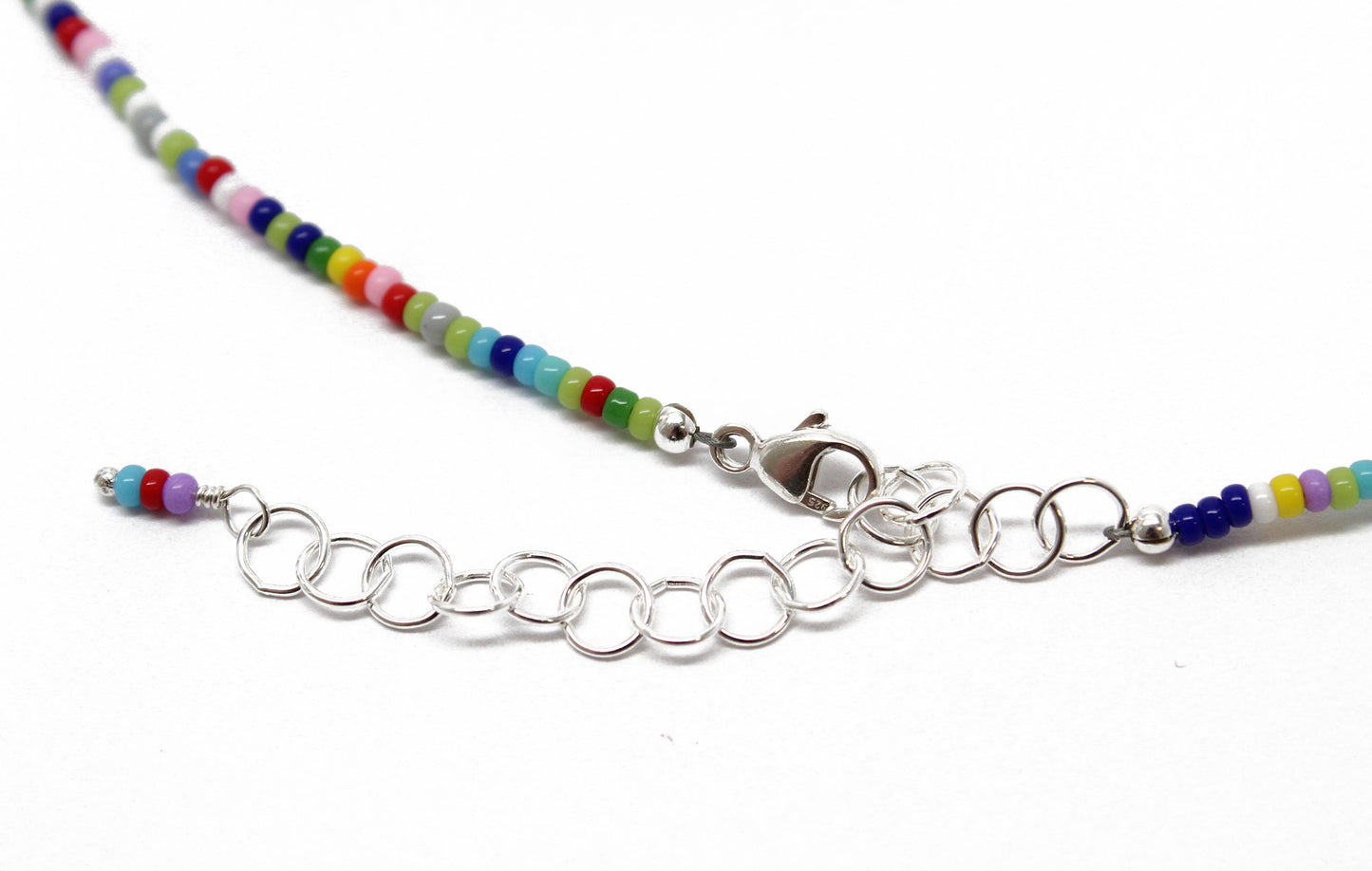 2pcs Toddler Kids Rainbow Charm Beaded Necklace | SHEIN IN