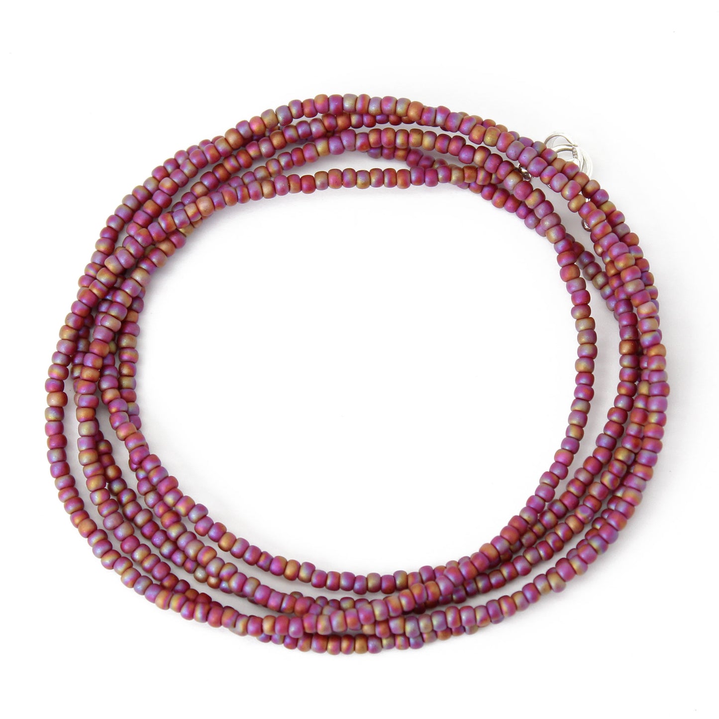 Plum Seed Bead Necklace, Thin 1.5mm Single Strand – Kathy Bankston