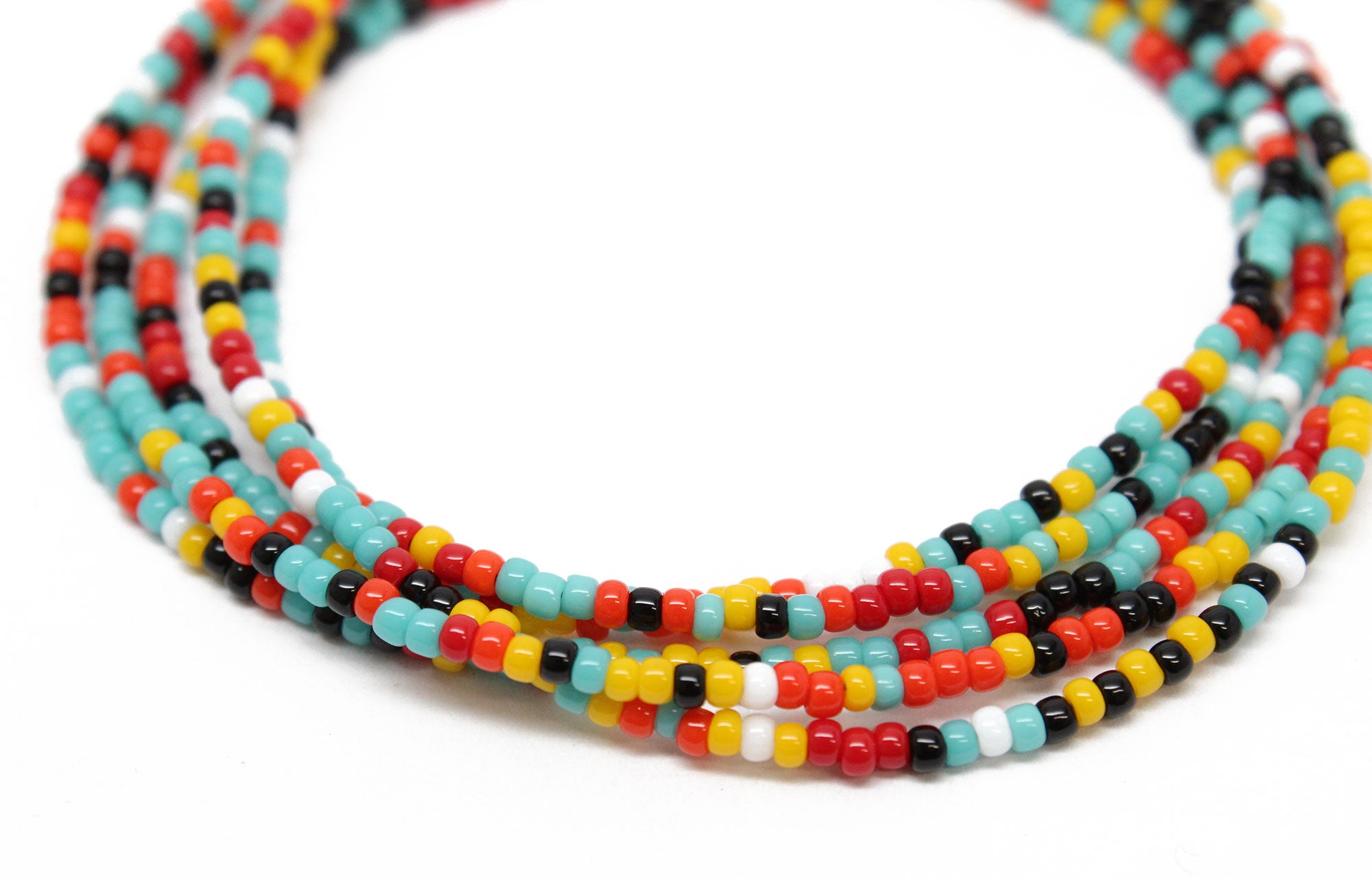 Single strand beaded necklace clearance