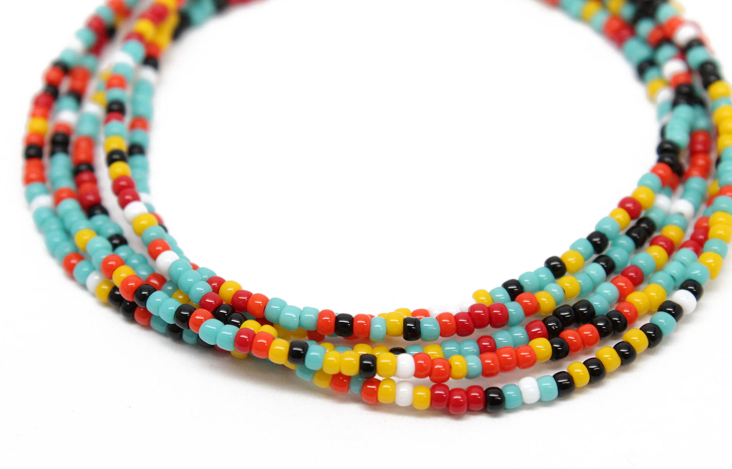 Southwestern Seed Bead Necklace-Single Strand