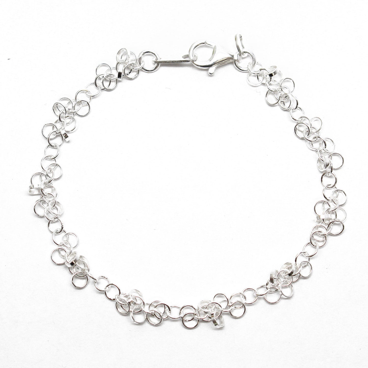 Italian Sterling Silver Polished Curb Chain ID Bracelet, 8.5
