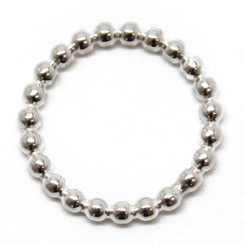 Sterling Silver Bead Ring