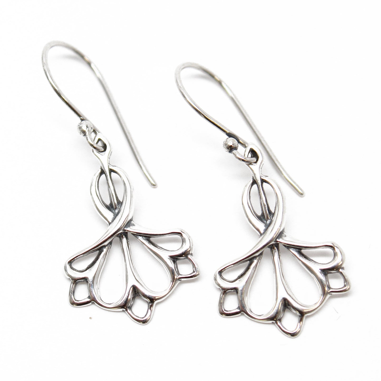 Sterling Silver Filigree Dangle Earrings