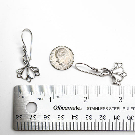 Sterling Silver Filigree Dangle Earrings