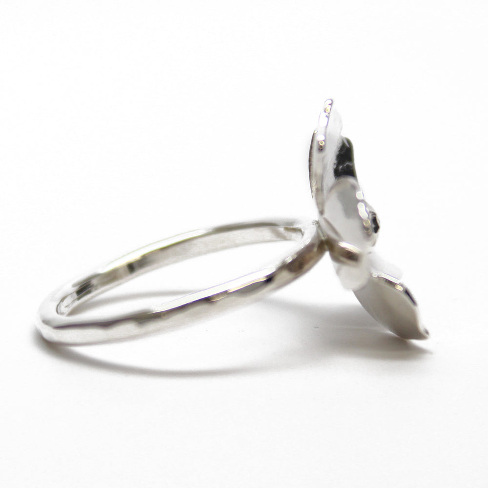 
                      
                        Sterling Silver Flower Ring Size 7.75 US
                      
                    