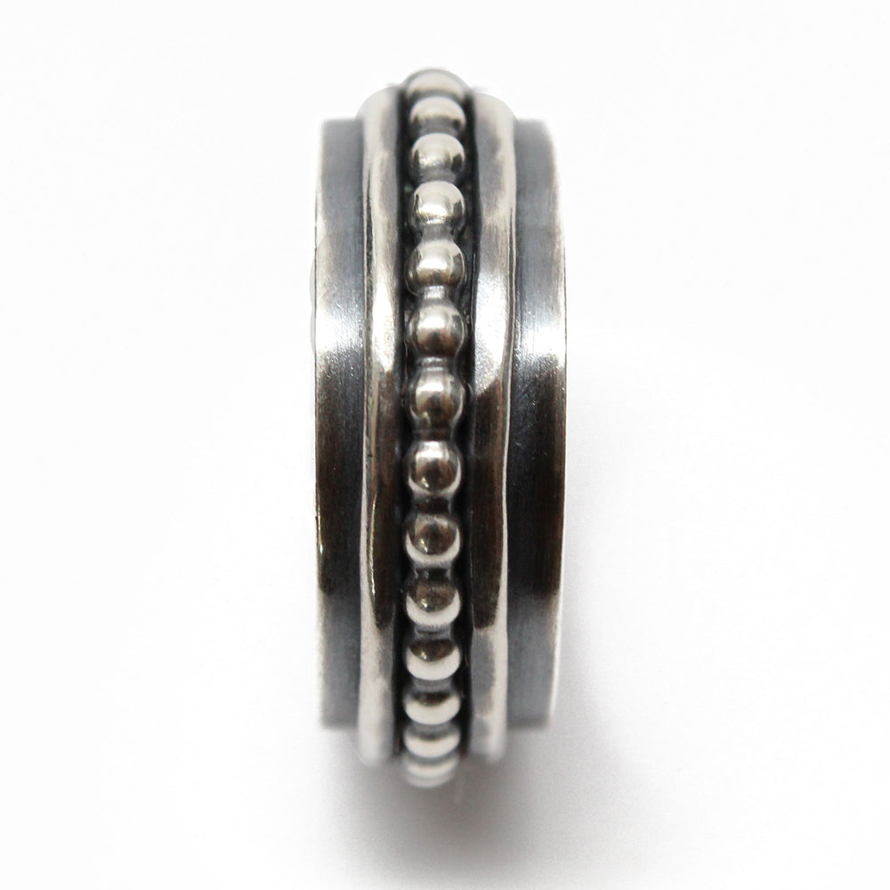 
                      
                        Sterling Silver Wide Ring Band, Flat Inner Band Ring Size 8 US
                      
                    
