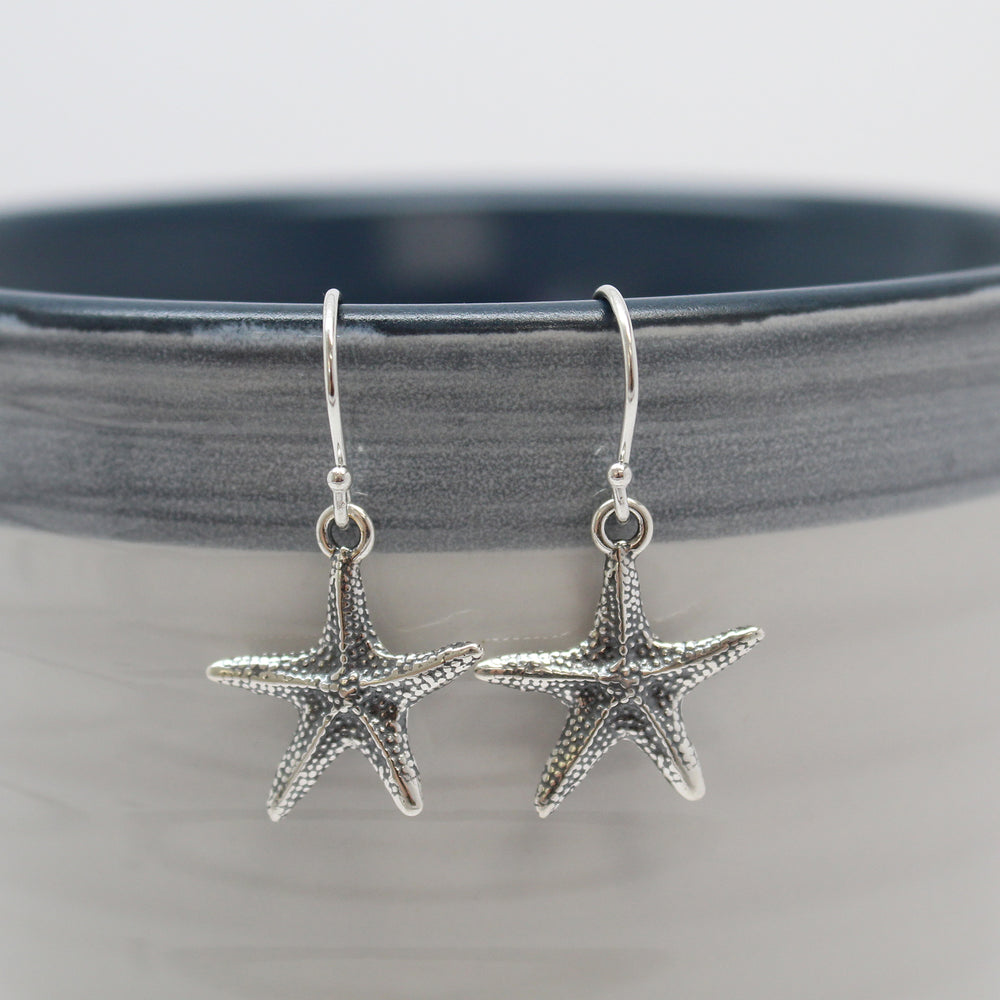 Sterling Silver Starfish Earrings