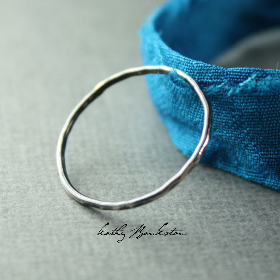 
                      
                        Thin Sterling Silver Ring
                      
                    