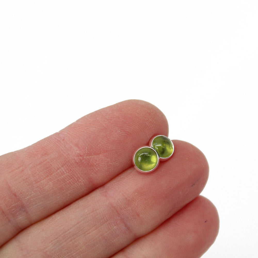 
                      
                        Handmade Vesuvianite Stud Earrings
                      
                    